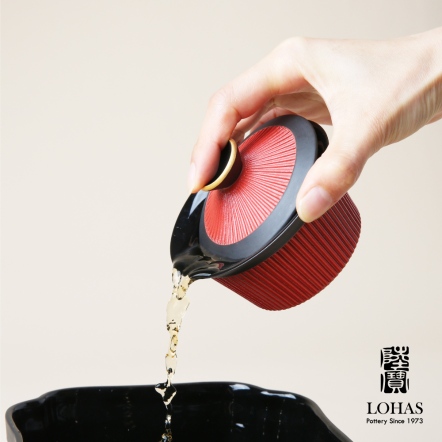 陸寶LOHAS Pottery 平步青雲蓋碗茶組描金青瓷功夫茶具組