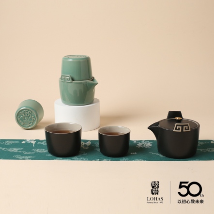 【雲龍茶組】一壺兩杯 兩色可選