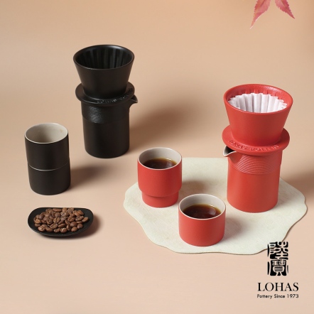 【樂遊行動咖啡組】富貴紅 / 禪風黑 手沖咖啡 專屬質感收納包