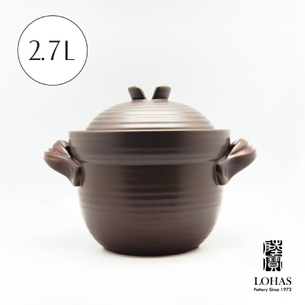 【和風雙層蓋陶鍋 】2號 2.7L