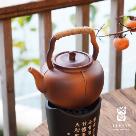 【望遠燒水陶壺】0.9L