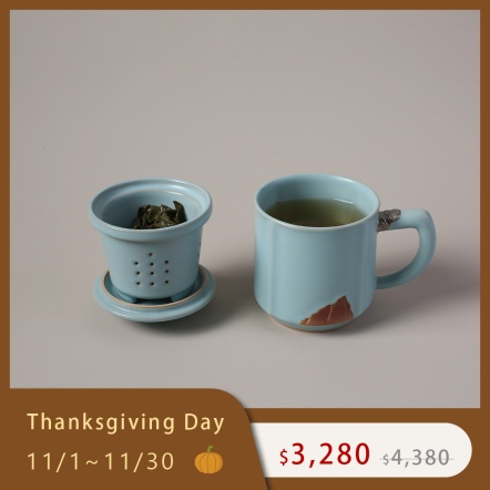 【汝窯 雨過天青蓋杯 】