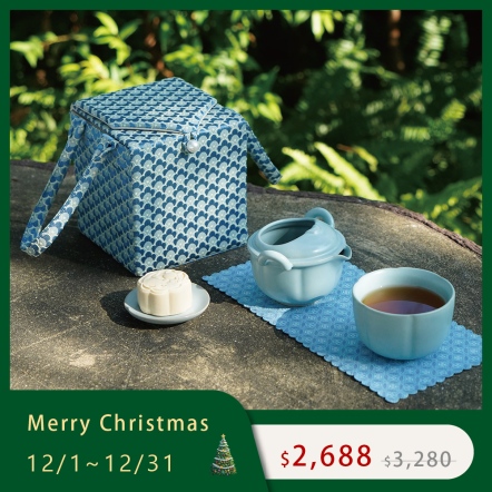 【汝窯鳳紋印隨手泡】一壺一杯一便攜包，儒雅出行