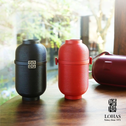 【薪傳樂享杯-禪風黑】一壺一杯一蓋 旅行便攜袋